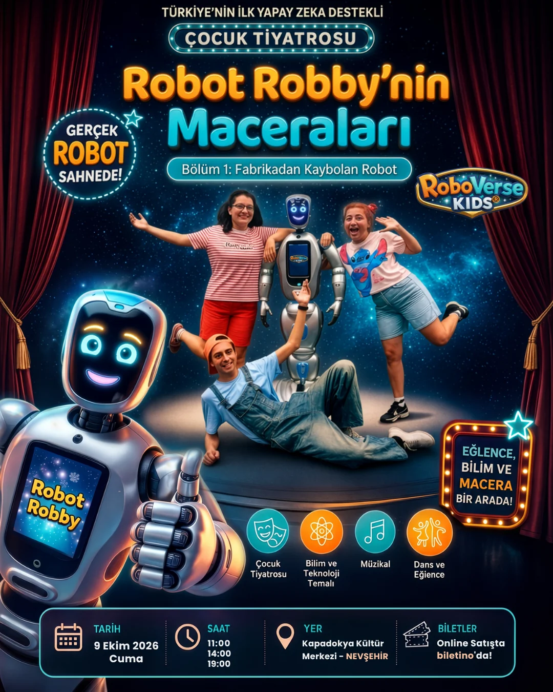Robot Robby'nin Maceraları, Bölüm 1: Fabrikadan Kaybolan Robot oyununun afişi